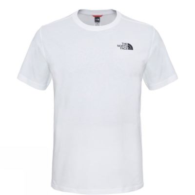 Tee The North Face Manga Corta Simple Dome Hombre - Blancas - Chile WAL086179